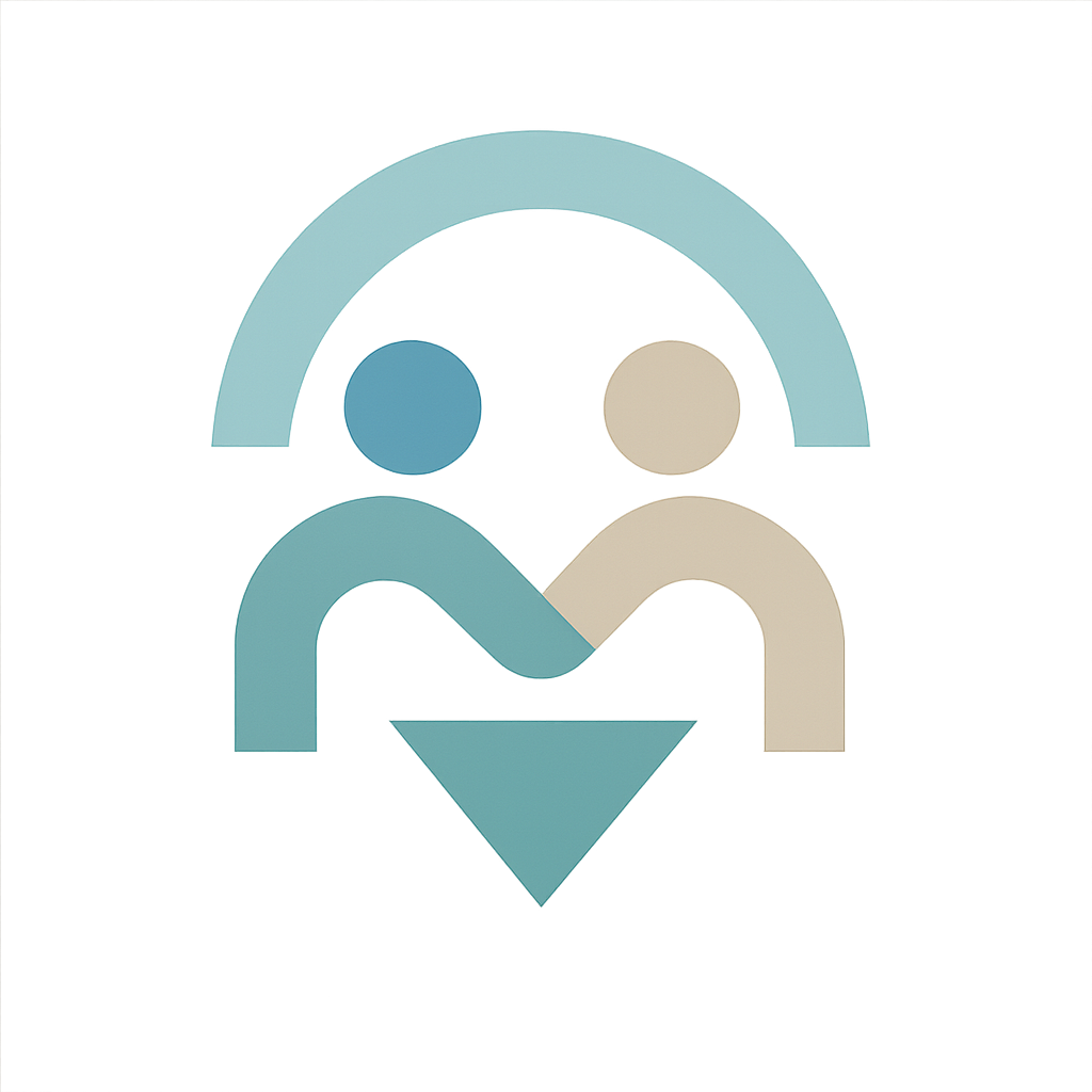 A square minimalist graphic icon representing values and unity for a UK serviceled companyThe design should be abstract and symbolic rather than liter